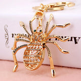 Crystal Spider Keyring Keychain Bag Buckle Key Finder Car Party Gift R094