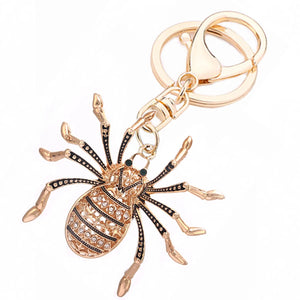 Crystal Spider Keyring Keychain Bag Buckle Key Finder Car Party Gift R094