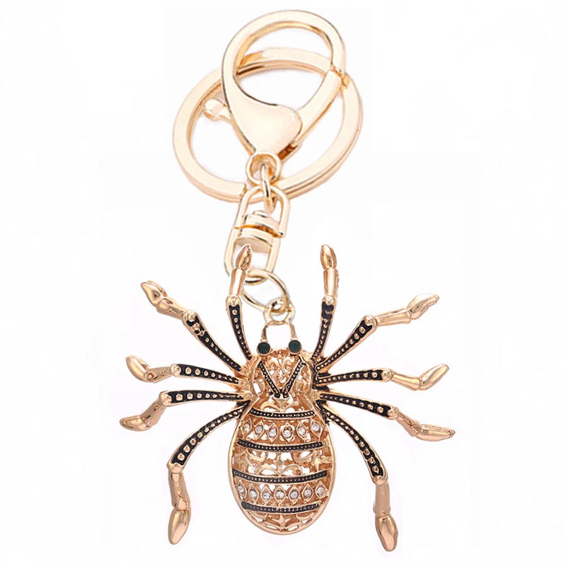 Crystal Spider Keyring Keychain Bag Buckle Key Finder Car Party Gift R094