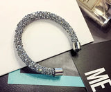 Charm Crystal Cuff Bracelet Jewelry Chain for Women Birthday Gift Bangle