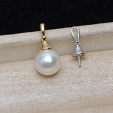925 Silver Pendant Base Settings 3pcs