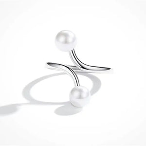 925 Silver Adjustable Finger Ring Settings for Beads
