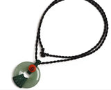 Dongling Jade Pendant Bone Chain Short Necklace