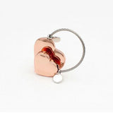 Double Heart Keychain Trinket Gift for Girl