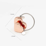 Double Heart Keychain Trinket Gift for Girl