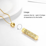 Oil Container Pendant Aromatherapy Necklace
