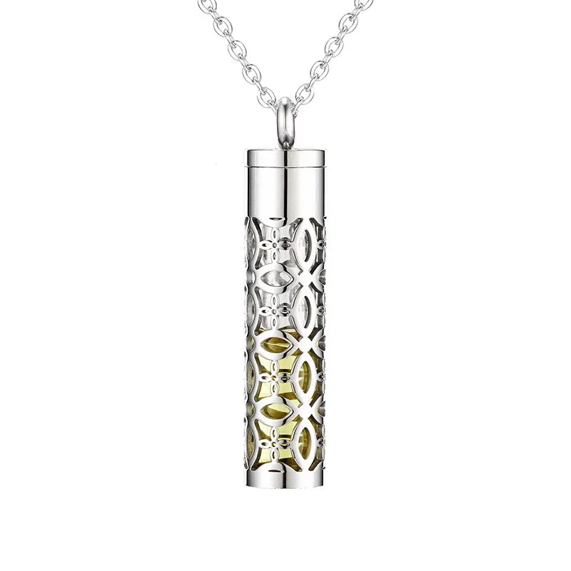 Oil Container Pendant Aromatherapy Necklace