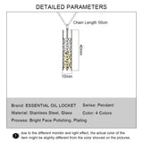 Oil Container Pendant Aromatherapy Necklace