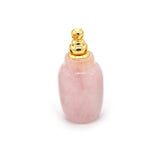 Rose Quartz Diffuser Vial Pendant for DIY Jewelry