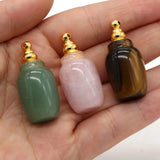 Rose Quartz Diffuser Vial Pendant for DIY Jewelry