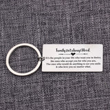 Family Isn't Always Blood Keychain - Stainless Steel