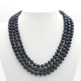 7-8mm Akoya Cultured Pearl Long Necklace, 55inch