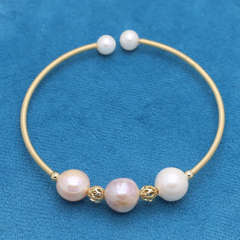 Copper Ring Pearl Bracelet DIY Women's Bead Jewelry