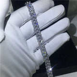CZ Flower Bracelet 5A Zirconia Filled Bridal Gift