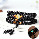 Glowing Dark Moon Dragon Bracelet 108 Beads Buddha Strand Bracelets Bangles