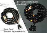 Glowing Dark Moon Dragon Bracelet 108 Beads Buddha Strand Bracelets Bangles