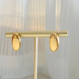 Geometric Stud Earrings 18K Plated Stainless Steel Jewelry