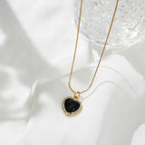 Crystal Heart Necklace for Women Girls