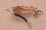 Peacock Feather Enamel Hair Clip Wedding Accessories