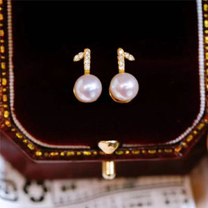 Charm Plated Earrings Mountings for Gemstone Beads