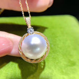 Charm Plated Pendant Mountings Base Findings Settings for Pearls Beads