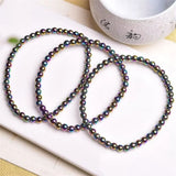 Hematite Beads Bracelet for Women 8-12mm Natural Stone Energy Jewelry