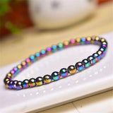Hematite Beads Bracelet for Women 8-12mm Natural Stone Energy Jewelry