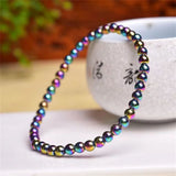 Hematite Beads Bracelet for Women 8-12mm Natural Stone Energy Jewelry