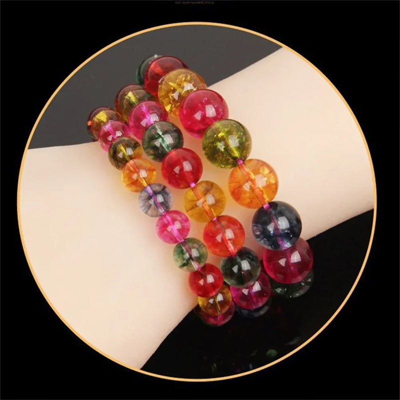 Hematite Beads Bracelet for Women 8-12mm Natural Stone Energy Jewelry