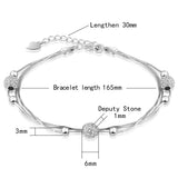 925 Silver Bracelet Beads Lucky Woman Bracelet