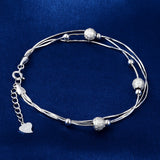 925 Silver Bracelet Beads Lucky Woman Bracelet