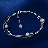 925 Silver Bracelet Beads Lucky Woman Bracelet