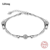 925 Silver Bracelet Beads Lucky Woman Bracelet