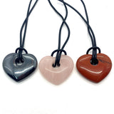 Natural Stone Love Pendant Shape Necklace Beads 30x35mm