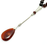 Agate Stone Charm Bracelet Tesbih Islamic Prayer Beads Rosary Tasbeeh