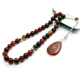 Agate Stone Charm Bracelet Tesbih Islamic Prayer Beads Rosary Tasbeeh