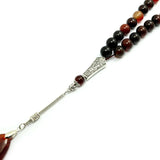 Agate Stone Charm Bracelet Tesbih Islamic Prayer Beads Rosary Tasbeeh
