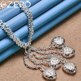 925 Silver Heart Ball Jewelry Set for Women