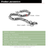 925 Sterling Silver Bracelet Jewelry Man Sterling Silver folk wind Bracelet