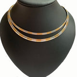 Stainless Steel Necklace Women Choker Silver Collar Snake Chain