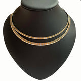 Stainless Steel Necklace Women Choker Silver Collar Snake Chain