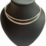 Stainless Steel Necklace Women Choker Silver Collar Snake Chain