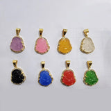 Charm Laughing Buddha Pendant Necklace Stainless Steel Buddha Necklace