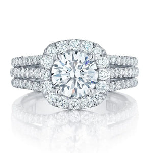 Lab Diamond Finger Ring 925 Sterling Silver Wedding Ring