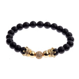 CZ Zircon Pave Copper Ball Bracelet Round Beads Party Jewelry