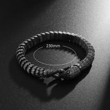 Men's Dragon Snake Scale Bracelet, Unique Bone Chain Jewelry