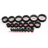 Stainless Steel Screw Earrings Double Flare Tunnel Plugs Ear Gauges
