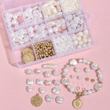 Irregular Pearl Beads with Coin Pendant for DIY Jewelry Kit