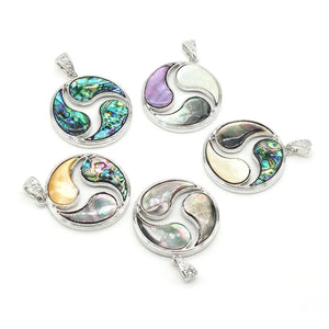 Natural Abalone Shell Pendant for Jewelry Making DIY Necklace