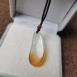 Chinese Jade Beans Pendants Necklaces Long Necklaces For Men Women